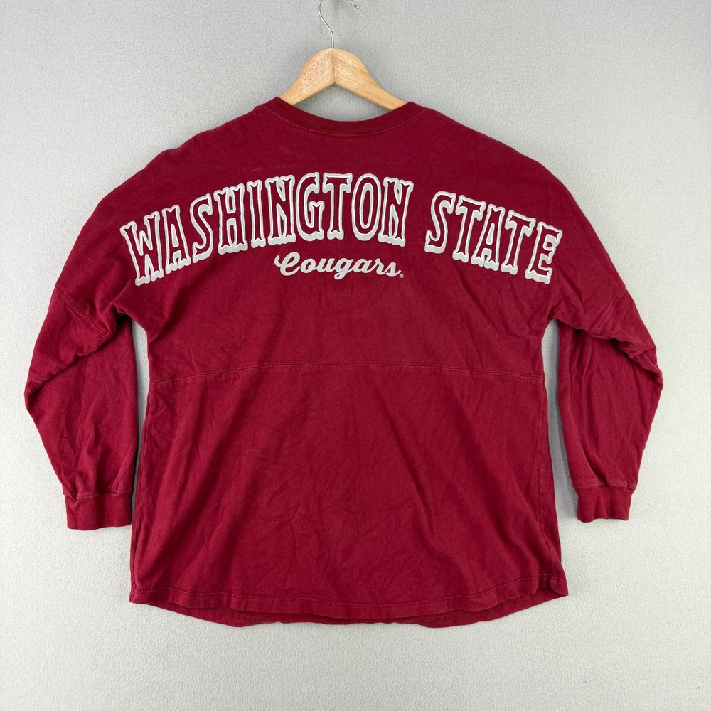 Vintage Washington State Cougars Jersey Top Womens Large Red Spirit Jersey Style